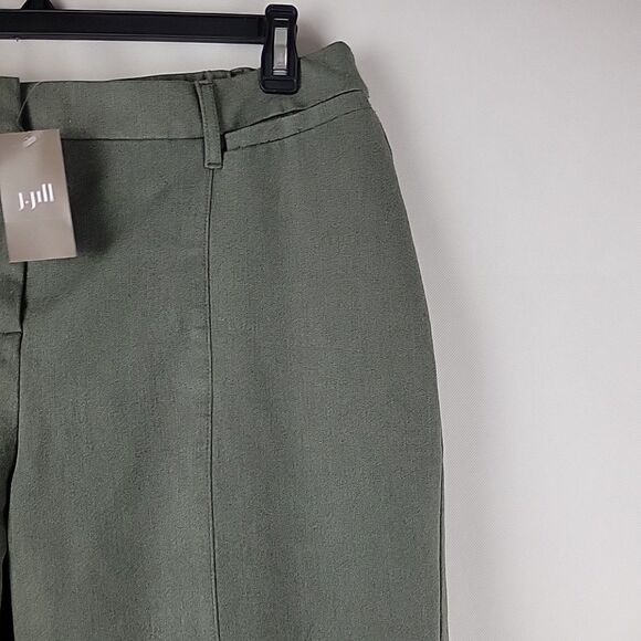 J Jill Pants Essential Stretch Twill Pants Size 16 Moss Stone Heather Office - Picture 3 of 9